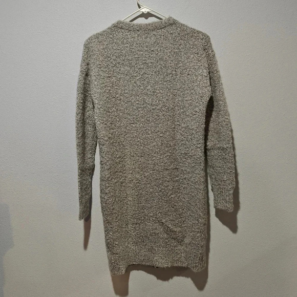 Halogen Wool and Mohair Long Sweater Cardigan XS Full Zip Pockets Oversized Cozy - Picture 2 of 6